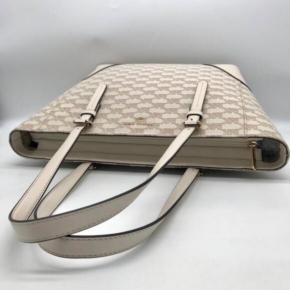Michael Kors Signature Canvas Natural Beige Aria Tote - Picture 9 of 12